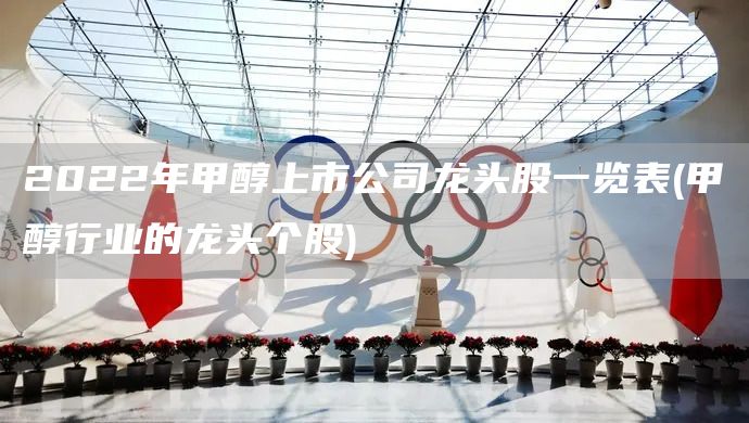 2022年甲醇上市公司龍頭股一覽表(甲醇行業(yè)的龍頭個股)(圖1)